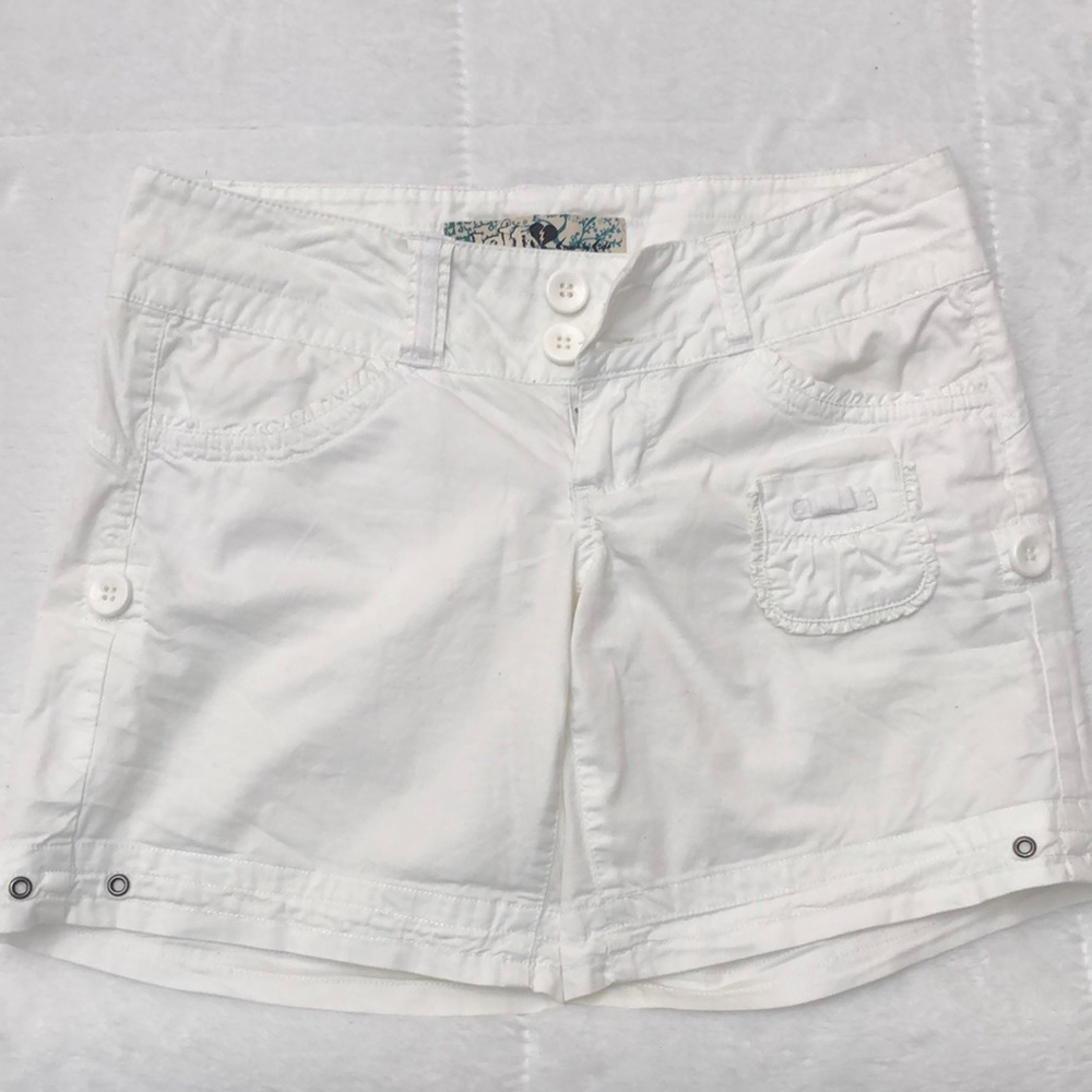 Jolt White Shorts